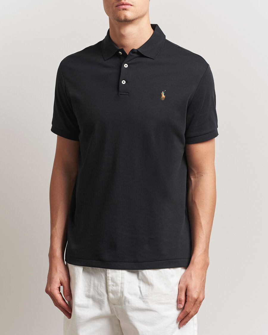 Polo Ralph Lauren Custom Slim Fit Cotton Polo Polo Black men M Sort