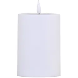 Chic Antique LED Blockkerze Outdoor, H25/D10 cm, weiss