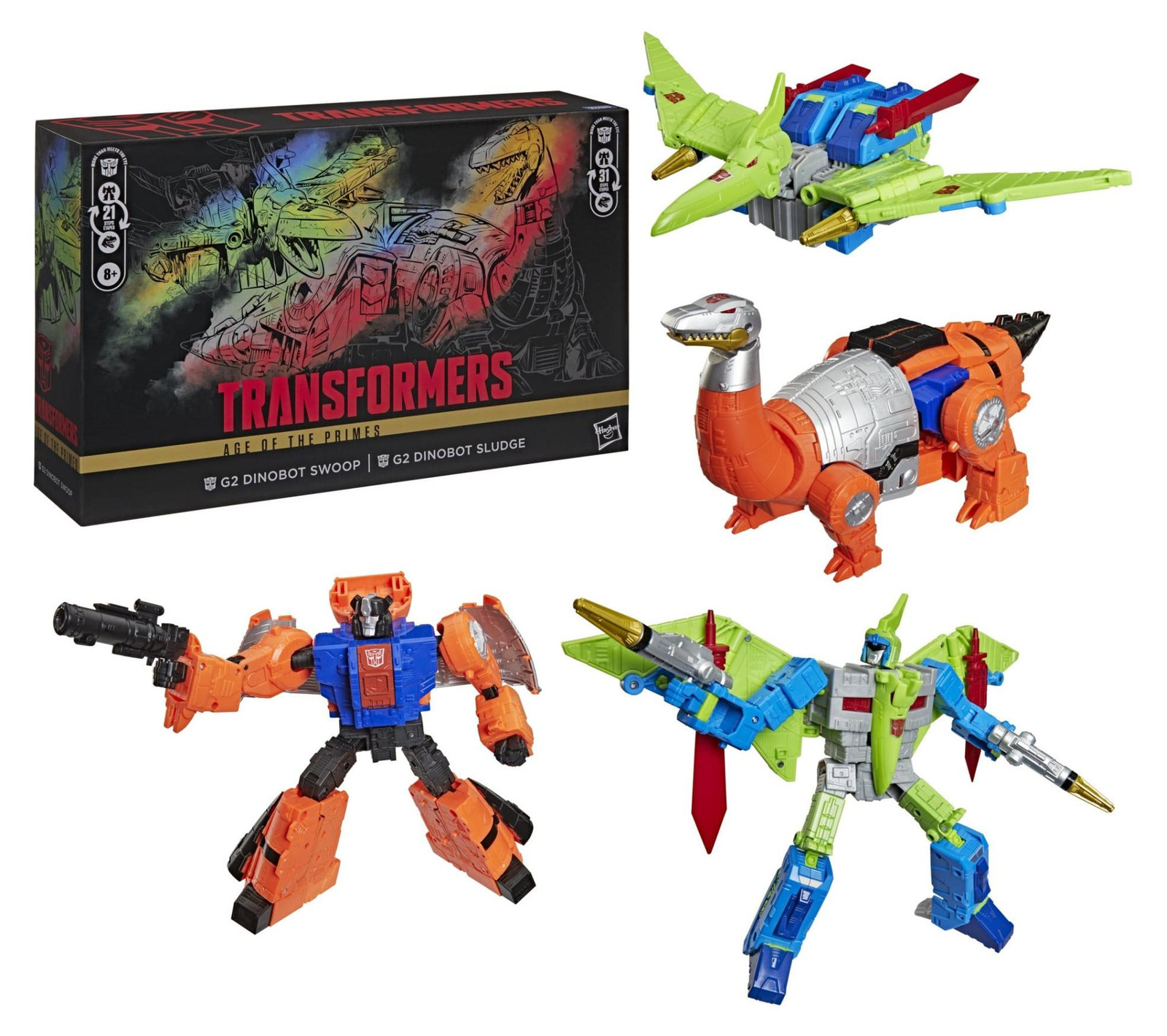 Hasbro Transformers Age of the Primes Dinobot Swoop & Sludge