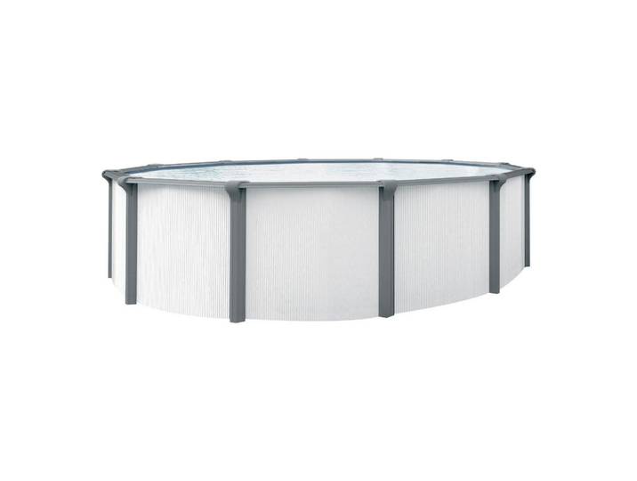 Pool-Set, Grau, Weiß, 5-teilig, 132 cm, Freizeit & Co, Pools & Wasserspaß, Pools, Stahlwandpools