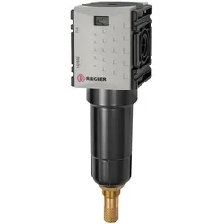 Riegler, Zubehör Druckluftwerkzeug, Mikrofilter »FUTURA-mini« mit Metallbehälter, BG 0, G 1/4, VA