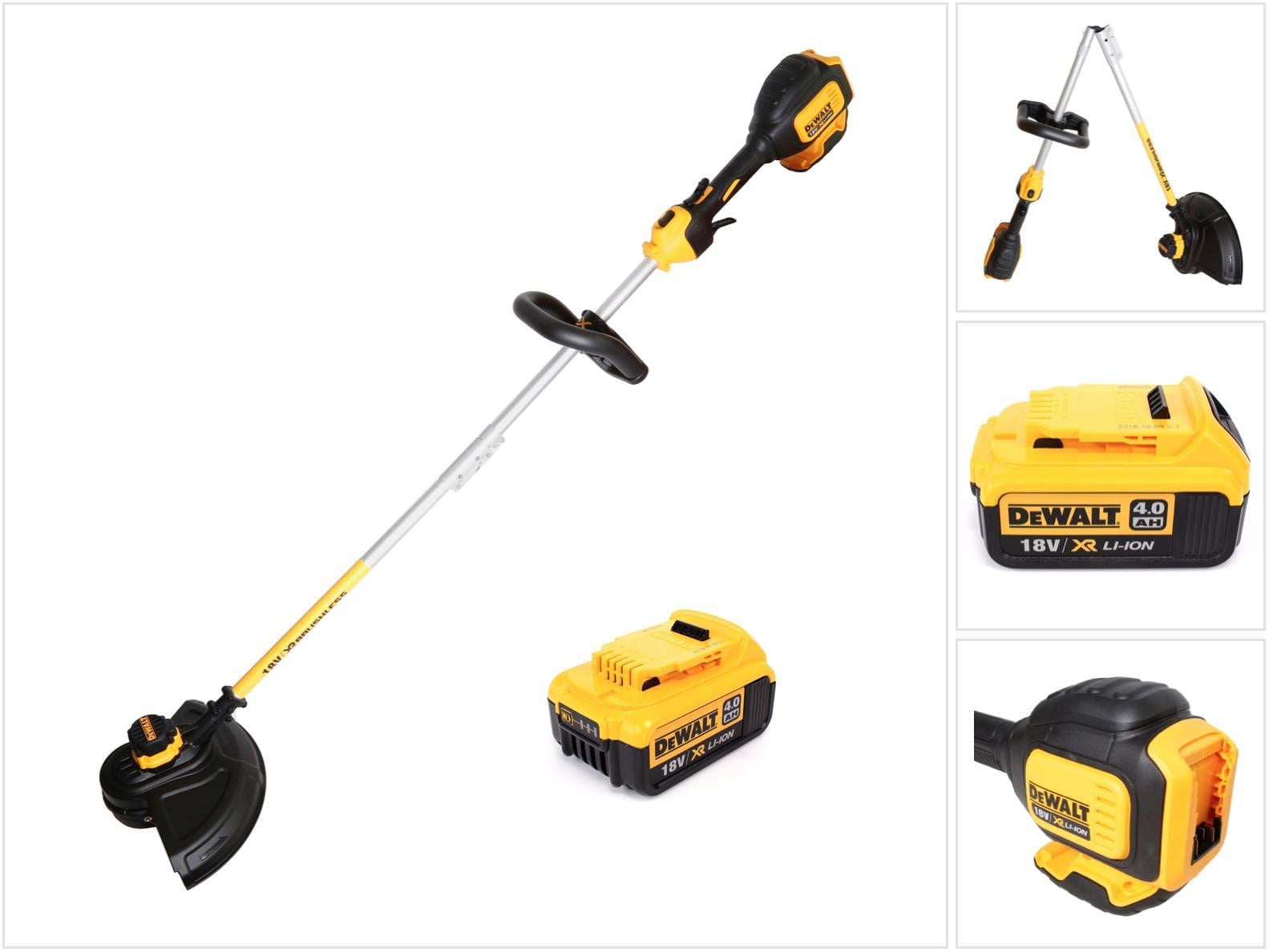 DeWalt DCM 561 PBS 18V Brushless Li-Ion grastrimmer met gedeelde schacht en 1x DCB 182 18V 4 Ah accu