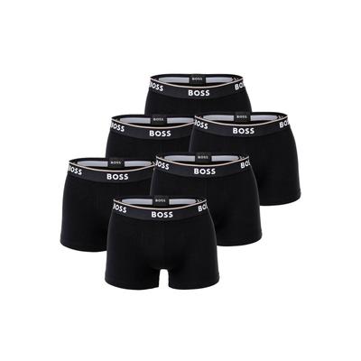 Boxershorts BOSS "Boxershort Trunk 3P Power 6er Pack", Herren, Gr. M, schwarz, Obermaterial: 95% Baumwolle CO. 5% Elasthan EL., Unterhosen
