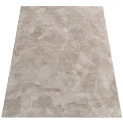 KADIMA DESIGN Teppich Kurzflor waschbar Einfarbig Wohnzimmer schmutzabweisend Beige  200x280 | 100% Polyester | Florhöhe: 10 mm | Maschinenwäsche, pflegeleicht