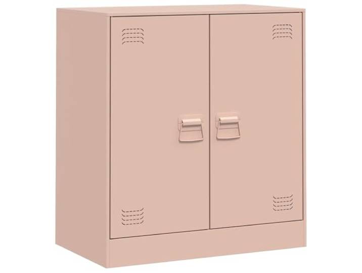 KGHFDVB Sideboard Rosa 67x39x73 cm Stahl Kaltgewalzter Stahl, 2 Griffe, Pflegeleicht, Stauraum für Wohnzimmer