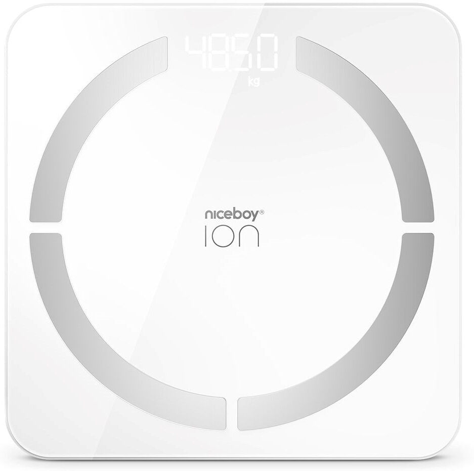 Niceboy ION Smart Scale - Bluetooth / Wifi Kropsanalyse Badevægt - Hvid