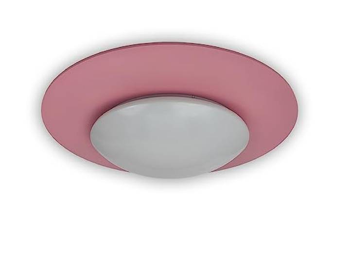 Niermann Standby Deckenschale Saturn, Pastellrosé, Kinderlampe, Kinderleuchte, Rosa