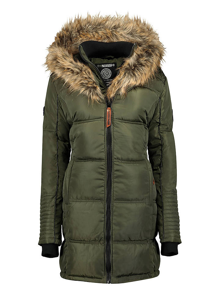 Geographical Norway Steppmantel "Beautiful" in Oliv - L