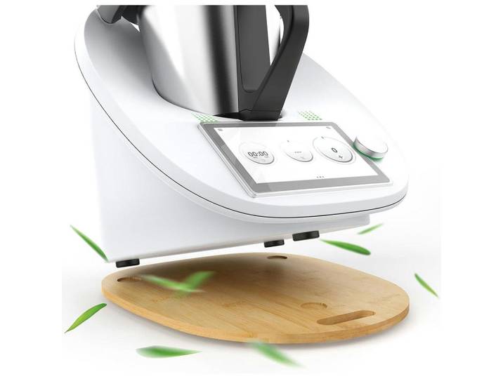 Gleitbrett für Thermomix TM6 TM5 Bambus, Braun, Naturmaterialen, 30x2.4x35 cm, Küchenzubehör, Küchenhelfer