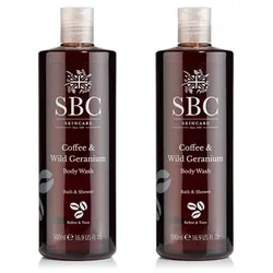 SBC Wild Geranium & Coffee Body Wash Duo 2x 500ml