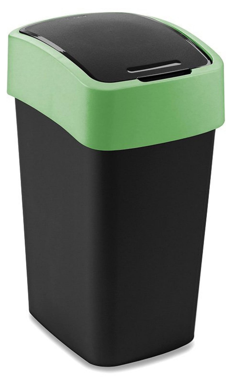 Curver Afvalbak FLIP BIN, 25 liter, zwart/groen