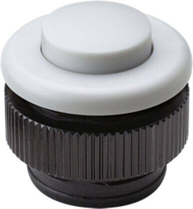 Grothe Bouton de sonnette rond 11,5 mm bouton blanc, manchon blanc PROTACT 381 KS (61032)