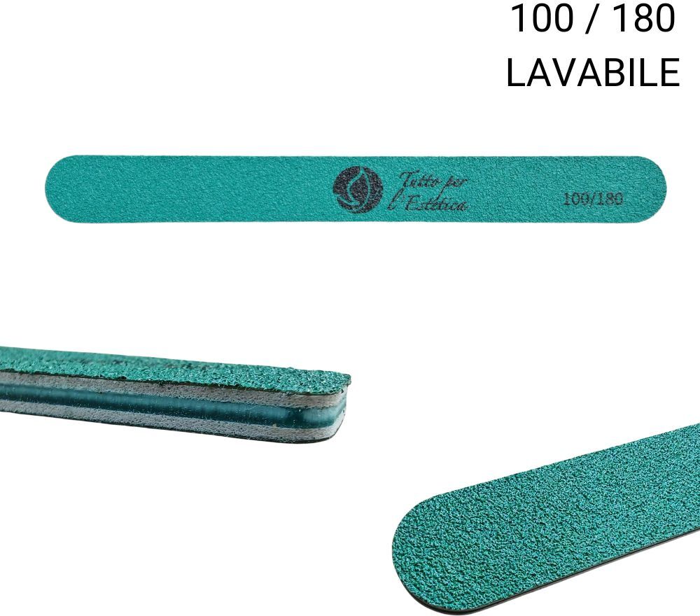 Lima dritta 100/1800 lavabile professionale per manicure estetista 1 LIMA