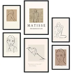 POSTER Set Mit 6 Schönheit Sammlung A3 & A4 Schwarzer Rahmen