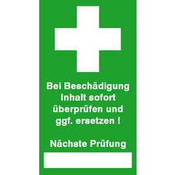 SafetyMarking 30.0975 Sicherheitssiegel Bei Beschädigung Inhalt sofort überprüfen Grün Folie selbstklebend (L x B) 45 mm x 25 mm 9 St.