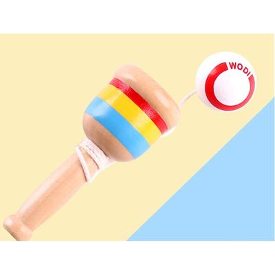 Klassisches Becher-und-Ball-Spiel aus Holz – traditionelles Geschicklichkeitsspiel für Kinder Erwachsene – Herausforderung der Hand-Augen-Koordination