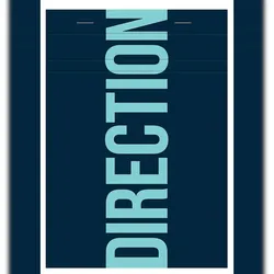 Calligraphe 5x Directionblock A5 Kar 70g 100Bl- Blau 17355C