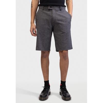 Shorts REDEFINED REBEL "Redefined Rebel Shorts RRErcan Shorts", Herren, Gr. L, Normalgrößen, schwarz (schwarz grau check), Canvas, 98% Baumwolle/2% Elasthan, , Hosen Shorts