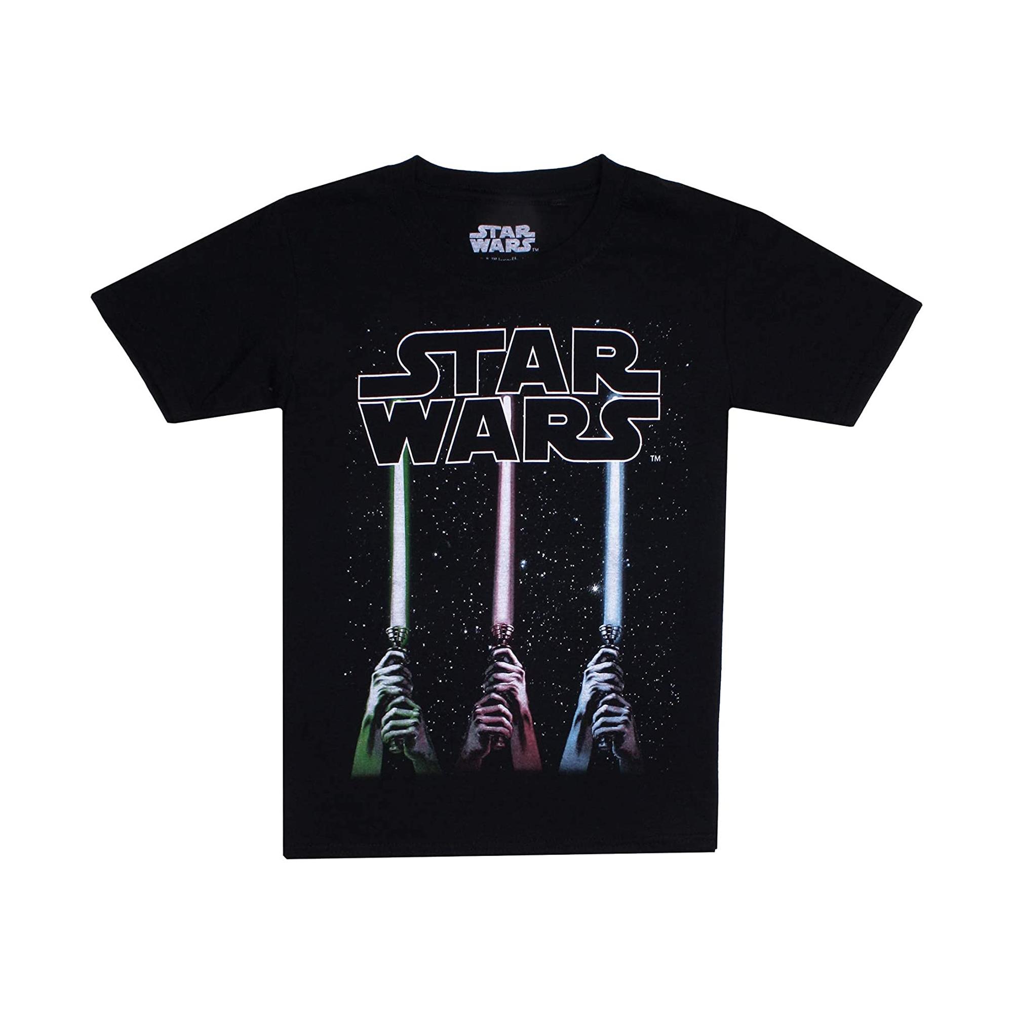 Star Wars Jongens Lightsaber T-shirt (Zwart)