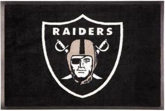 Evergreen Nylon Indoor/Outdoor Entryway Door Mat, Las Vegas Raiders