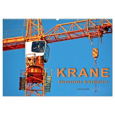 Krane - bärenstarke Arbeitstiere (Wandkalender 2027 DIN A2 quer), CALVENDO Monatskalender