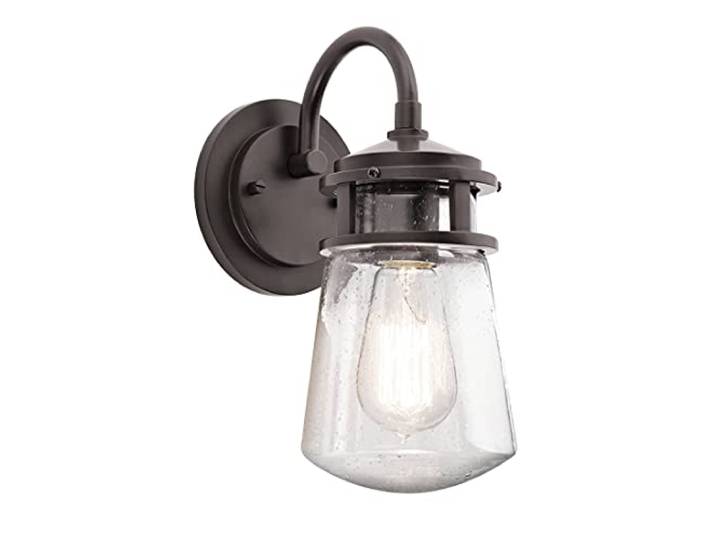Wandleuchte Bilderlampe Stahl Schwarz B 19 cm Badleuchte Flurleuchte 2 Flammig