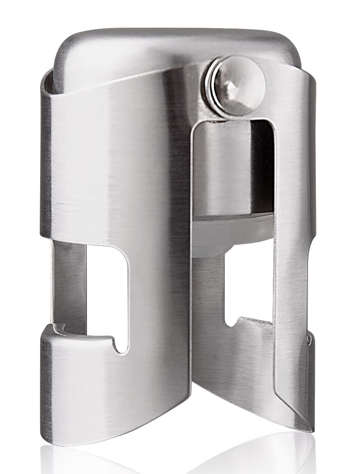 Vacu Vin Champagnerverschluss in Silber - (H)5,5 x Ø 4 cm - onesize