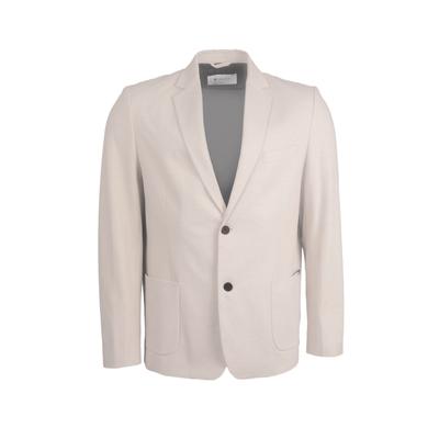 Jackenblazer KLEINIGKEIT "Kleinigkeit Peter Maffein Sakko", Damen, Gr. S, beige, 44% Polyester, 32% Nylon, 19% Viskose, 5% Elasthan, Blazer
