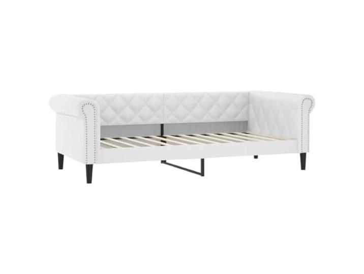 vidaXL Tagesbett Weiß 90x200 cm Kunstleder