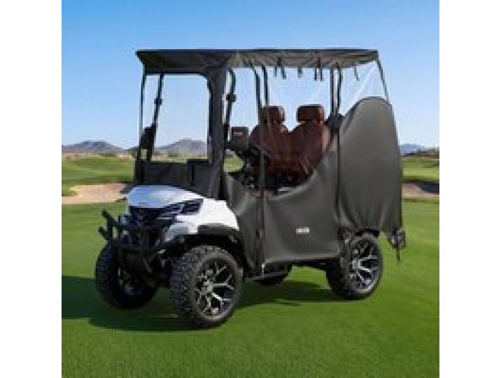 VEVOR Golfwagenabdeckung aus 420D Oxford-Gewebe für 2- und 2+2-Sitzer-Golfwagen, Schutzhülle für die Meisten Golfwagen von Club Car, Yamaha, EZGO & Honda, PVC-Beschichtung & Winddichtes Hakensystem