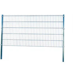 GreenYard Doppelstabmattenzaun Komplett-Set, ca. 83 cm x 10 m - Moosgrün