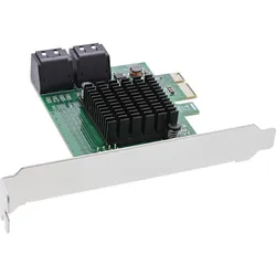 INLINE Schnittstellenkarte, 4x SATA 6Gb/s Controller, PCIe 2,0 (PCI-Express)