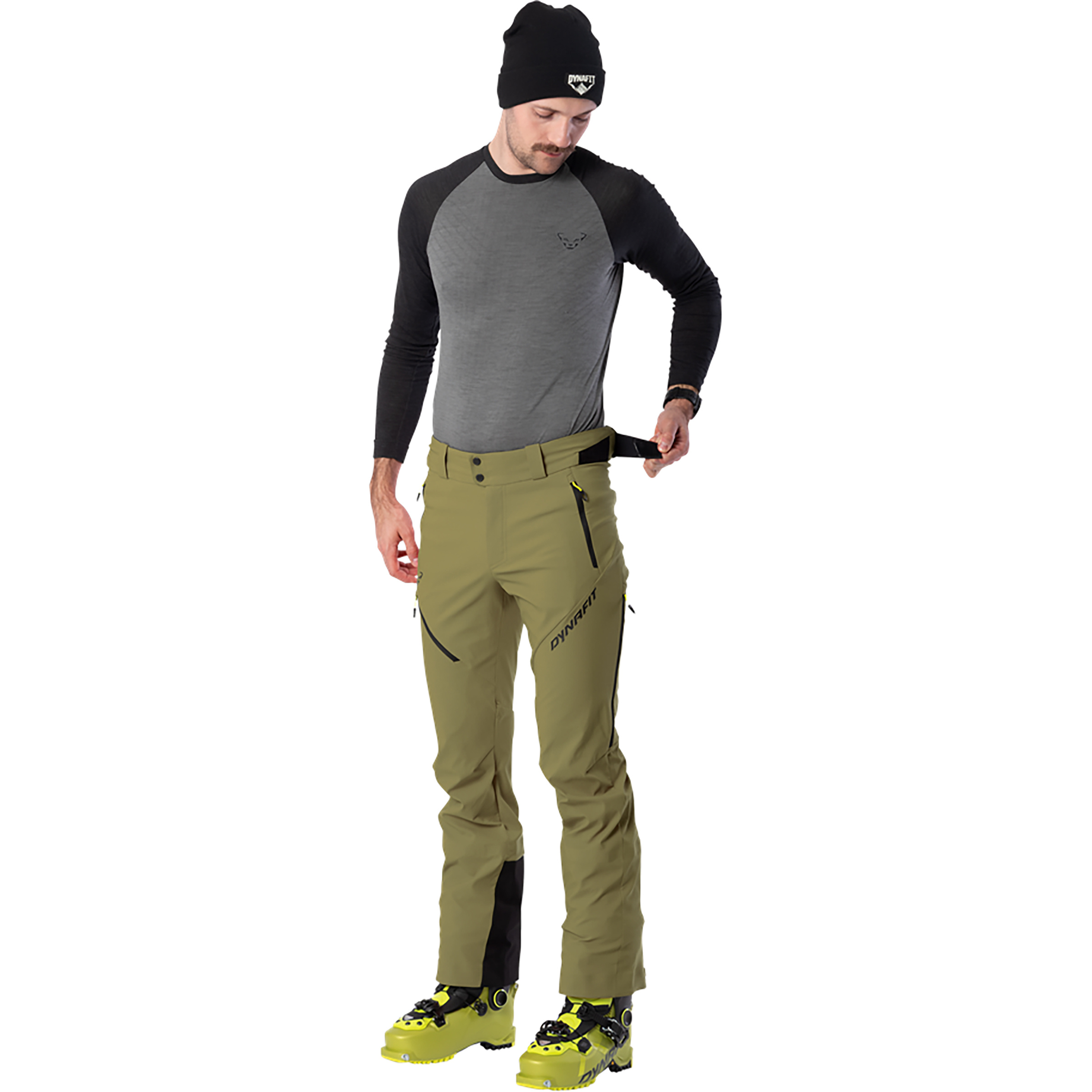 Dynafit Mercury DST Hose Herren Skitourenhose oliv Größe L Skitour Wasserabweisend Wasserabweisend