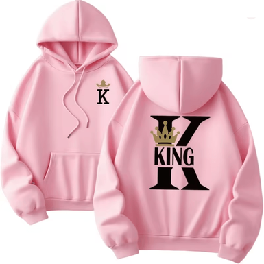 Inspire Essentials King Queen Matching Hoodies Casual Pullover Sweatshirts For Couples 4 m