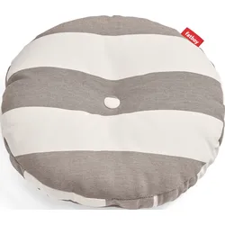 Circle Kissen gestreift braun-beige