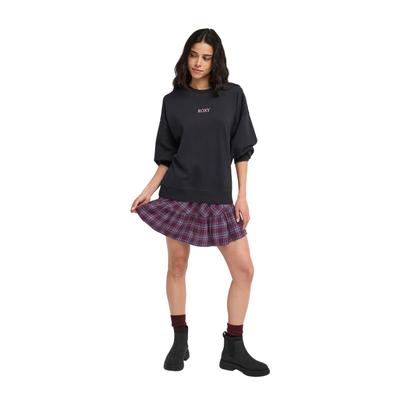 Sommerrock ROXY "Remix Rebel", Damen, Gr. L, lila (schwarzberry wine lila plaid), Obermaterial: 100% Baumwolle., Röcke