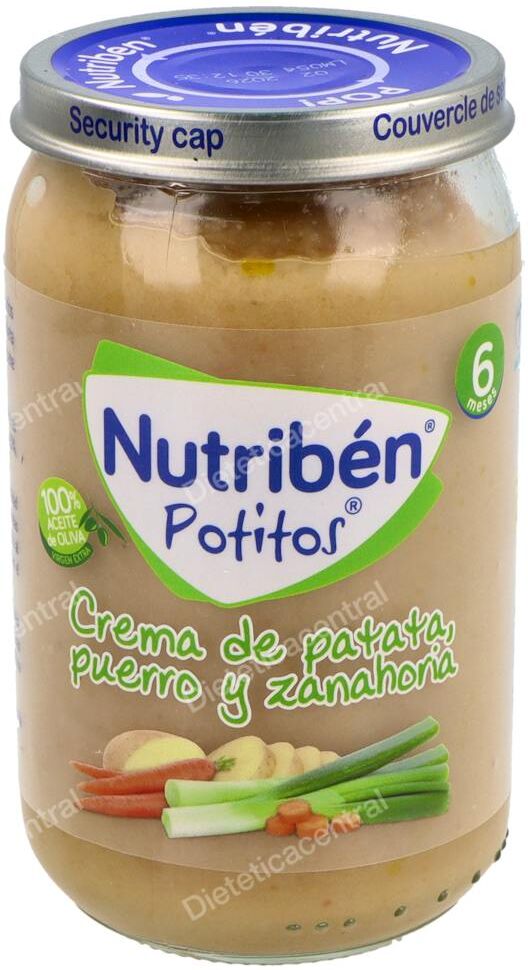Nutriben nutriben purÉ-tarrito crema patata-puerro-zanahoria 235g