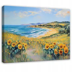 LEINWANDBILD Meer Natur Gelb 100x70 cm