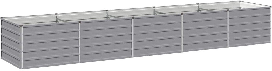 Rio Outdoor Raised Garden Bed Grey 55cm H x 400cm W x 80cm D
