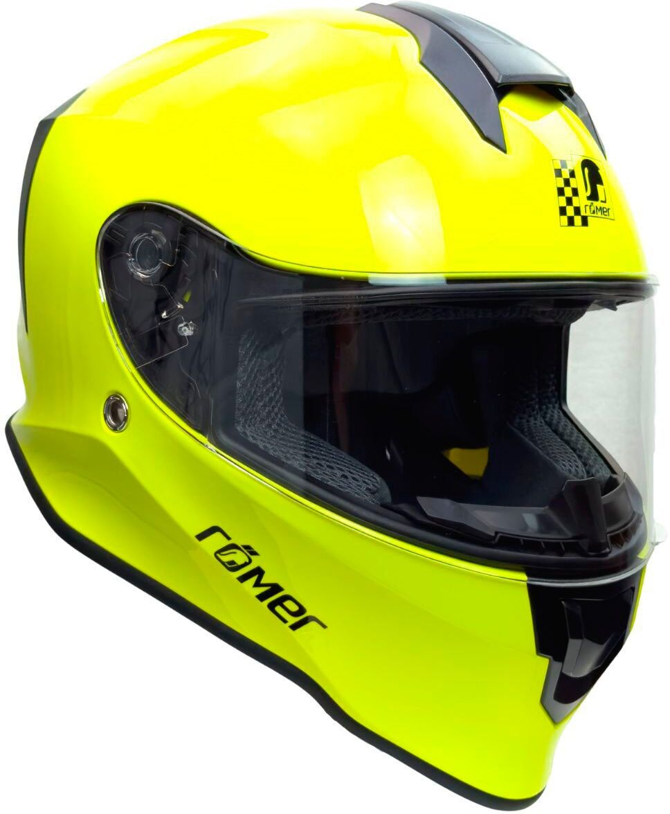 Motorradhelm RÖMER HELME "Siegen" Gr. S, gelb (neongelb), Helme, S Kopfumfang: 55cm - 56cm, Motorradhelm