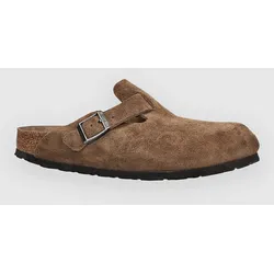 Birkenstock Boston Soft Footbed Suede Leather Sandalen dark tea tonal fb Gr. 44