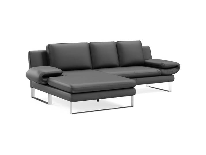 Ecksofa Jarek Leder basalt B 321 T 168 cm - Möbel Konfigurator: Traummöbel individuell zusammenstellen