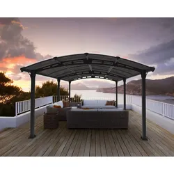 Palram - Canopia Aluminium Pavillon Tucson 5000 | Anthrazit | 507x359x242 cm - Anthrazit