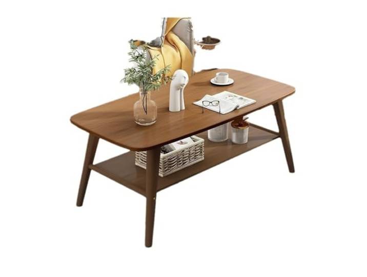 ksjdieunf Couchtisch Moderner, einfacher und schöner Ausstellungstisch, doppelschichtiger Kleiner Tisch, Teetisch for Zuhause Tische for Wohnzimmer
