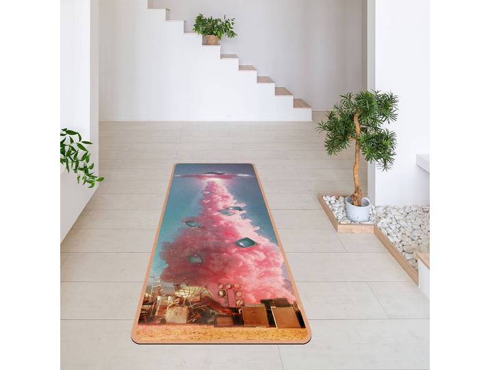 Läufer/Yogamatte Multimedia Ufo 183 x 61cm Pink