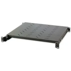 Techly I-CASE SLIDE-350BX Rack Zubehör Verstellbares Regal, Serverschrank Zubehör, Schwarz