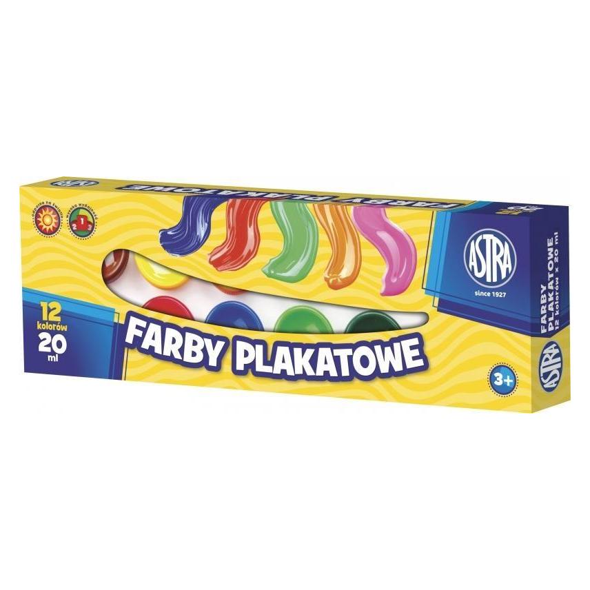 Astra Plakatfarben 12 Farben 20ml (83114901) (20 ml) (83114901)