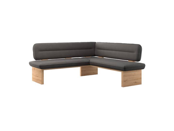 P & B Eckbank, Anthrazit, Holz, Eiche, Sperrholz, 212x170 cm, Esszimmer, Bänke, Eckbänke