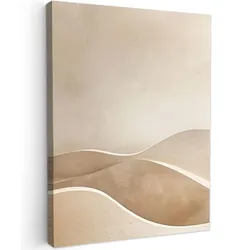 LEINWANDBILD Beige - Natur - Abstrakt - Modern Room Decor 30x40 cm