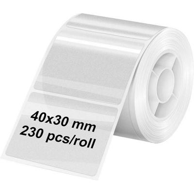 Olympia Etiketten (Rolle) 40 x 30 mm Thermodirekt Papier Transparent 1 St. 6322 Universal-Etiketten